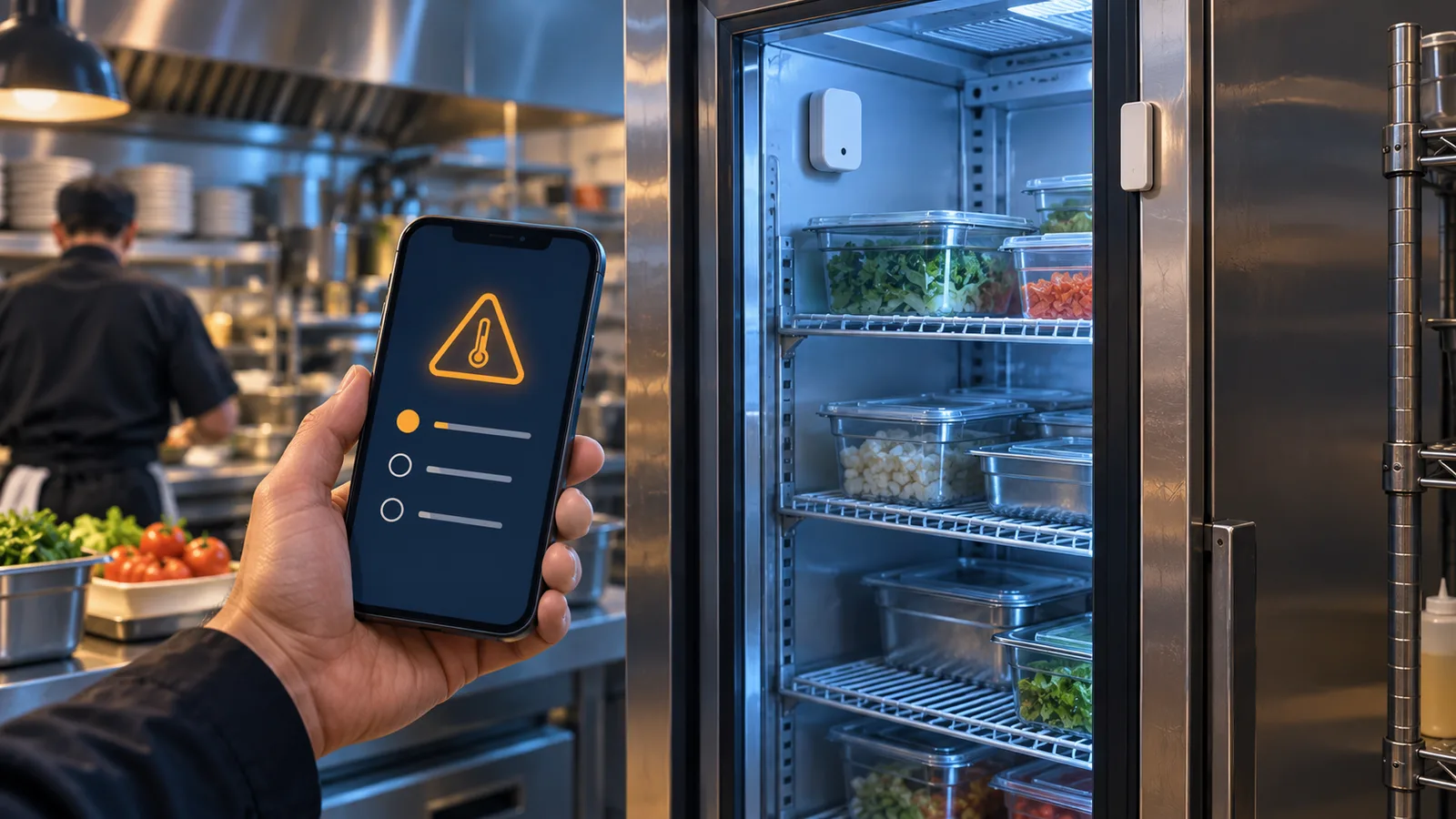 How restaurant temperature monitoring connects readings and response