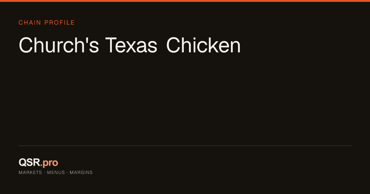 Church's Texas Chicken - QSR Chain Profile | QSR Pro