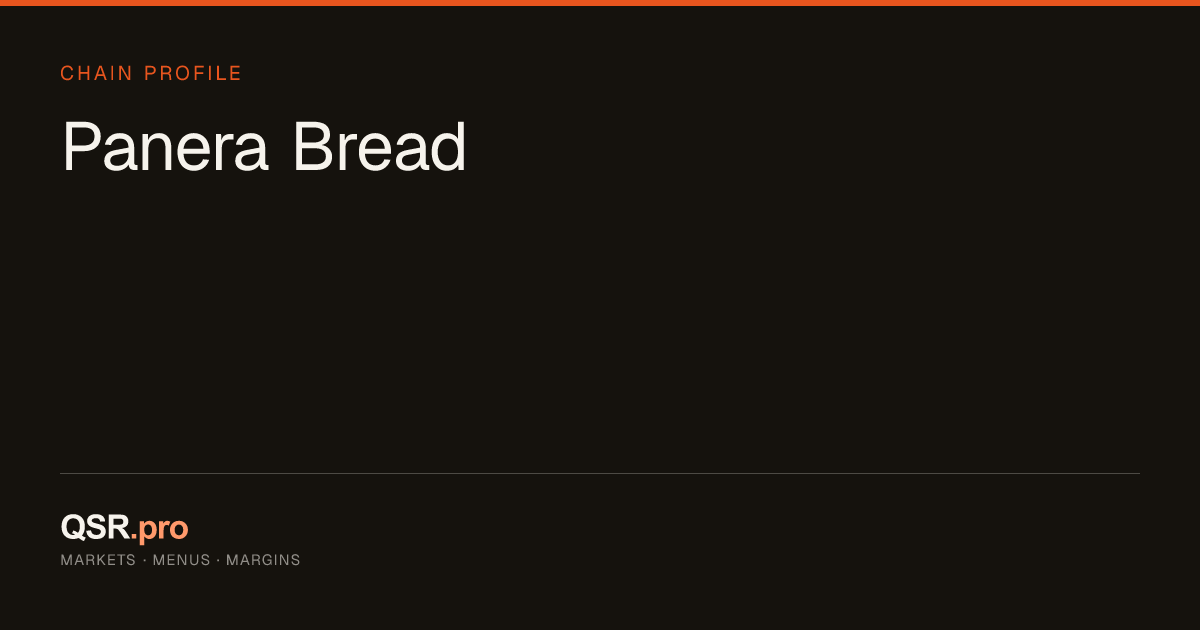 Panera Bread - QSR Chain Profile | QSR Pro